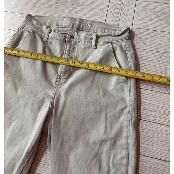 Old Navy ladies sz 14‎ sky hi straight khaki carpenter jeans. Cotton, elastane. - Picture 5 of 9